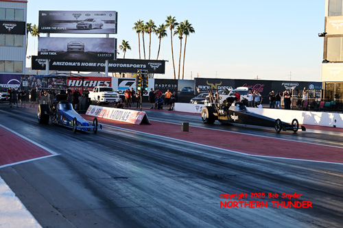 Joey Severance (near lane) vs Chris Demke (far lane)